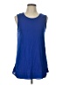 Merona 100% Rayon Blue Sleeveless Blouse Size L - photo 1