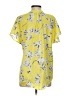 CAbi 100% Polyester Yellow Short Sleeve Blouse Size S - photo 2