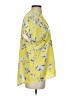 CAbi 100% Polyester Yellow Short Sleeve Blouse Size S - photo 4