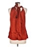 Ramy Brook Red Burgundy Sleeveless Silk Top Size M - photo 2