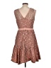 Sugar Lips Pink Brown Cocktail Dress Size L (estimated) - photo 2