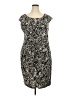 Covington Animal Print Black Cocktail Dress Size 20w - photo 1