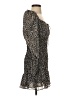 ACOA collection 100% Polyester Animal Print Black Cocktail Dress Size S - photo 4