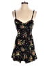 Derek Heart 100% Rayon Floral Black Romper Size S - photo 1