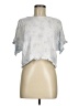 Style Envy 100% Rayon Silver Short Sleeve Blouse Size M - photo 1