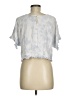 Style Envy 100% Rayon Silver Short Sleeve Blouse Size M - photo 2
