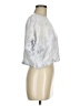 Style Envy 100% Rayon Silver Short Sleeve Blouse Size M - photo 4