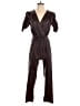 Aqua Metallic Brown Jumpsuit Size XS - photo 1