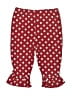 Cuddle Bear 100% Cotton Polka Dots Red Casual Pants 6-9 MO / 9 MO - photo 2