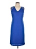 Bar III Solid Blue Casual Dress Size L - photo 1