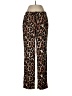Natori Animal Print Brown Casual Pants Size M - photo 1