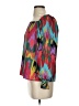 Crosby 100% Polyester Graphic Teal 3/4 Sleeve Blouse Size S - photo 5