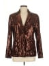 Flat White Metallic Brown Blazer Size M - photo 1