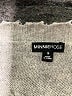 Minnie Rose Metallic Silver Pullover Sweater Size S - photo 7