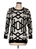 R + J Houndstooth Black Pullover Sweater Size L - photo 1