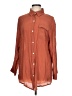 Assorted Brands Solid Orange Long Sleeve Button-Down Shirt Size L - photo 1