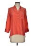 Waverly Grey 100% Silk Orange 3/4 Sleeve Silk Top Size XS - photo 1