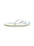 Bebe 100% Pvc White Flip Flops Size 7 - photo 1