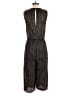 BCBGeneration 100% Polyester Metallic Black Gold Jumpsuit Size S - photo 2