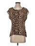 Heart Soul Brown Short Sleeve Blouse Size S - photo 1