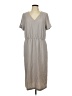 Chico's 100% Polyester Solid Gray Casual Dress Size L - photo 1