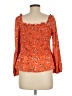 New & Next Orange 3/4 Sleeve Blouse Size L - photo 2