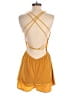 Shein 100% Polyester Solid Yellow Tan Romper Size 4 - photo 2