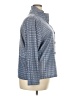 Trisha Tyler Houndstooth Blue Long Sleeve Blouse Size 2X - photo 4