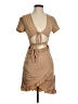 Effordram Tan Cocktail Dress Size 4 - photo 1