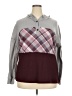 Unbranded Plaid Burgundy Pullover Sweater Size XXL - photo 1