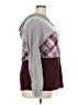 Unbranded Plaid Burgundy Pullover Sweater Size XXL - photo 4