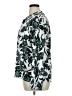 Investments Floral Silver Long Sleeve Blouse Size XL - photo 5