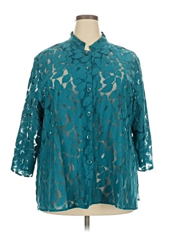Draper's & Damon's 3/4 Sleeve Blouse (view 1)