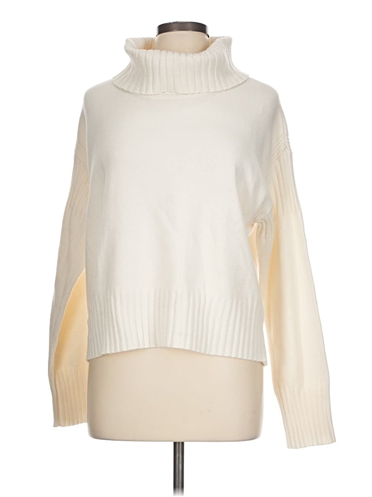 Pre-owned Cyrus Turtleneck Sweater In Ivory