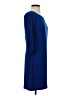 Donna Ricco Solid Blue Casual Dress Size 4 - photo 4