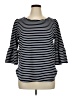 Green Envelope Black 3/4 Sleeve Top Size 1X - photo 1