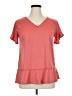 Doublju Pink Short Sleeve Top Size XL - photo 1
