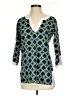 Top It Off 100% Cotton Blue 3/4 Sleeve Blouse Size XS - photo 1