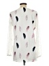 Unbranded 100% Polyester Ivory Long Sleeve Blouse Size L - photo 2