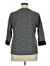 Vintage Rose Chevron-herringbone Black 3/4 Sleeve Top Size XL - photo 2