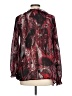 Allison Taylor 100% Polyester Burgundy Long Sleeve Blouse Size L - photo 2