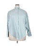 Roucha 100% Cotton Blue 3/4 Sleeve Button-Down Shirt Size XL - photo 1