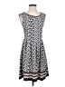 Max Studio Print Blue Casual Dress Size S - photo 1