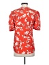 Calvin Klein 100% Polyester Orange Short Sleeve Blouse Size XS - photo 2