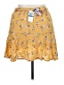 SELF E Floral Yellow Casual Skirt Size XL - photo 2