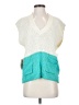 Lizsport Color Block Teal White Pullover Sweater Size S (petite) - photo 1