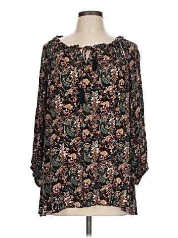Indigo Rose 3/4 Sleeve Blouse (view 1)