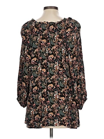 Indigo Rose 3/4 Sleeve Blouse (view 2)