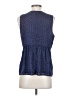 Gap 100% Polyester Blue Sleeveless Blouse Size S - photo 2