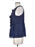 Gap 100% Polyester Blue Sleeveless Blouse Size S - photo 5